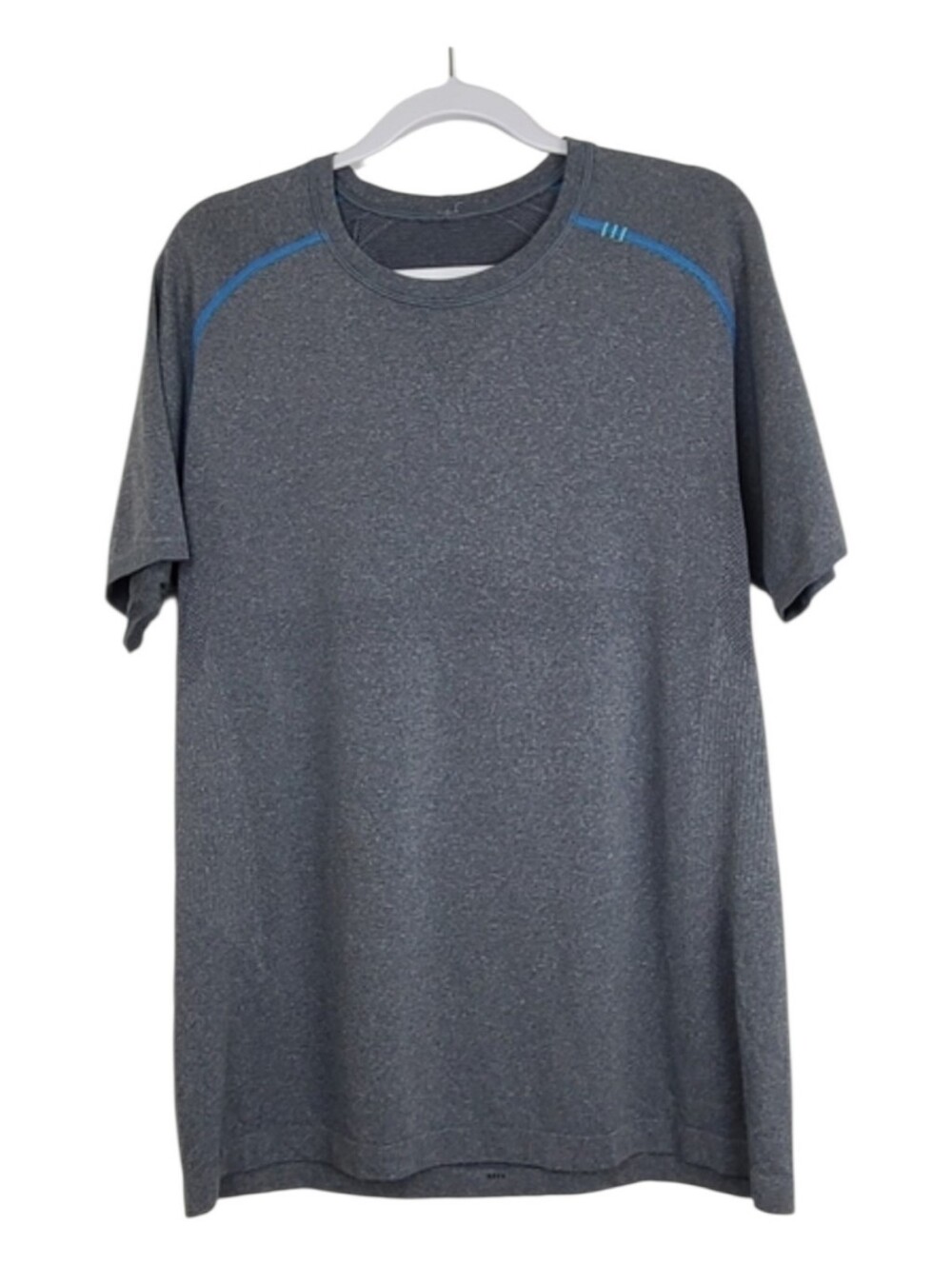 Lululemon Metal Vent Tech Short-Sleeve Shirt Heathered Gray PTP 21" Activewear